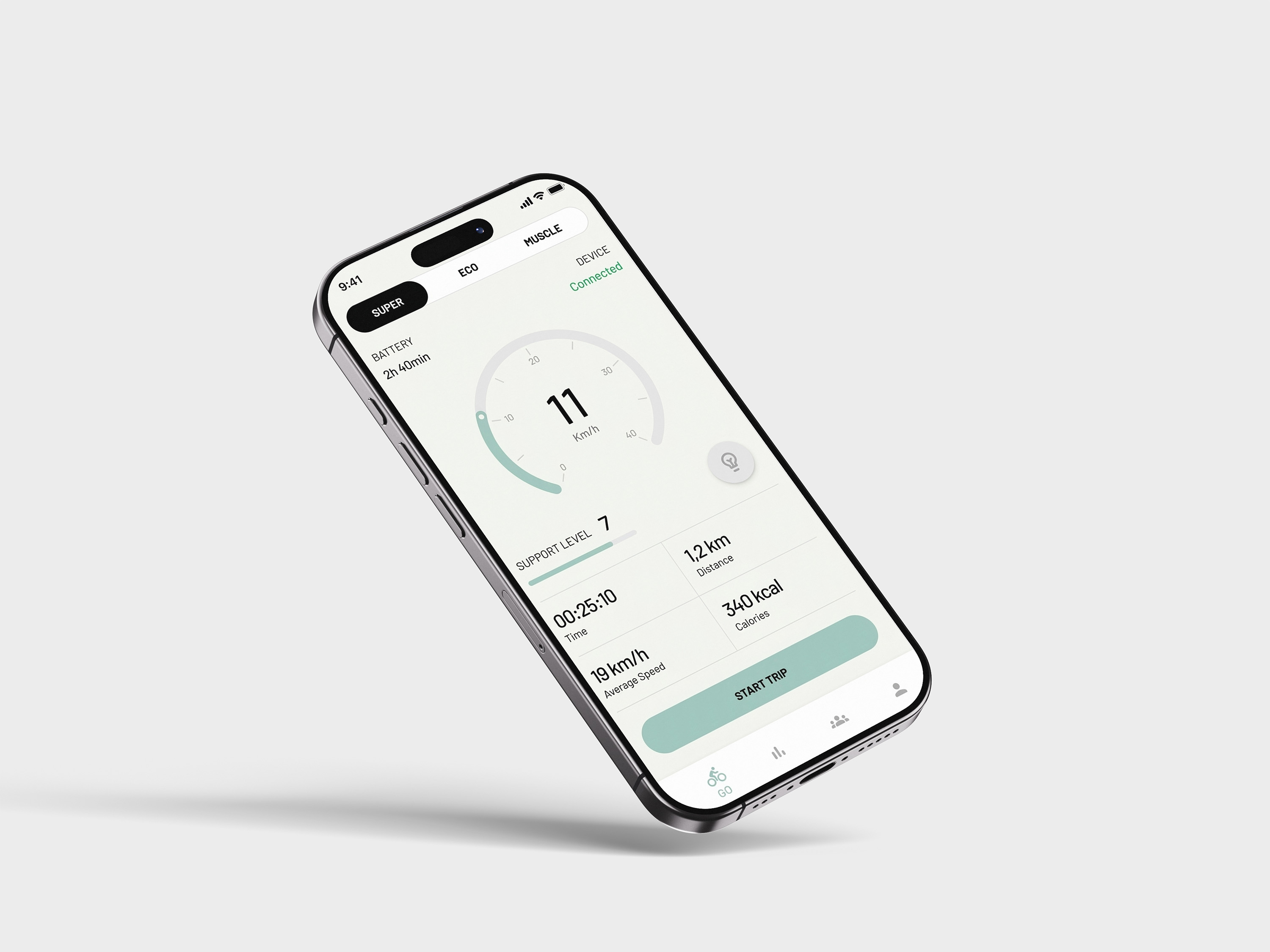 Zipforce mobile app — speed and trip tracking